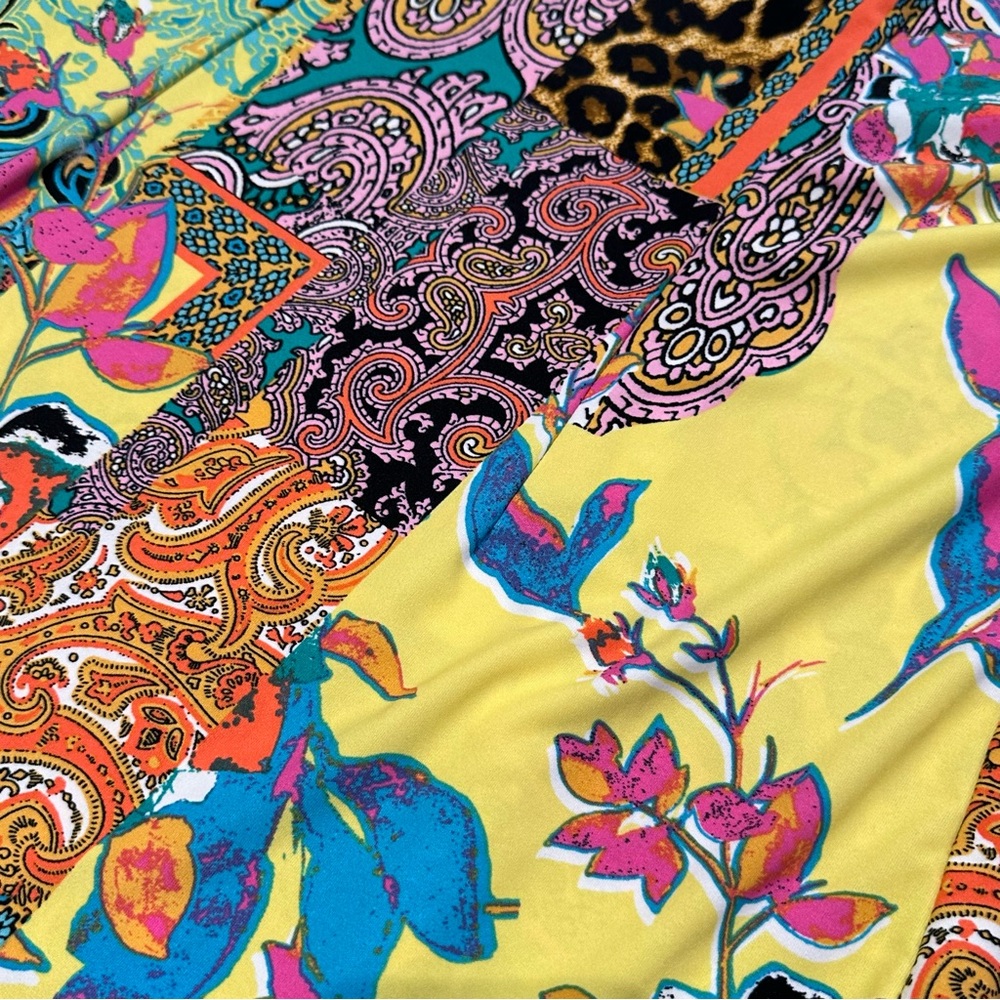 Melissa Paige Colorful Print and Beaded Blouse - Picture 3 of 10